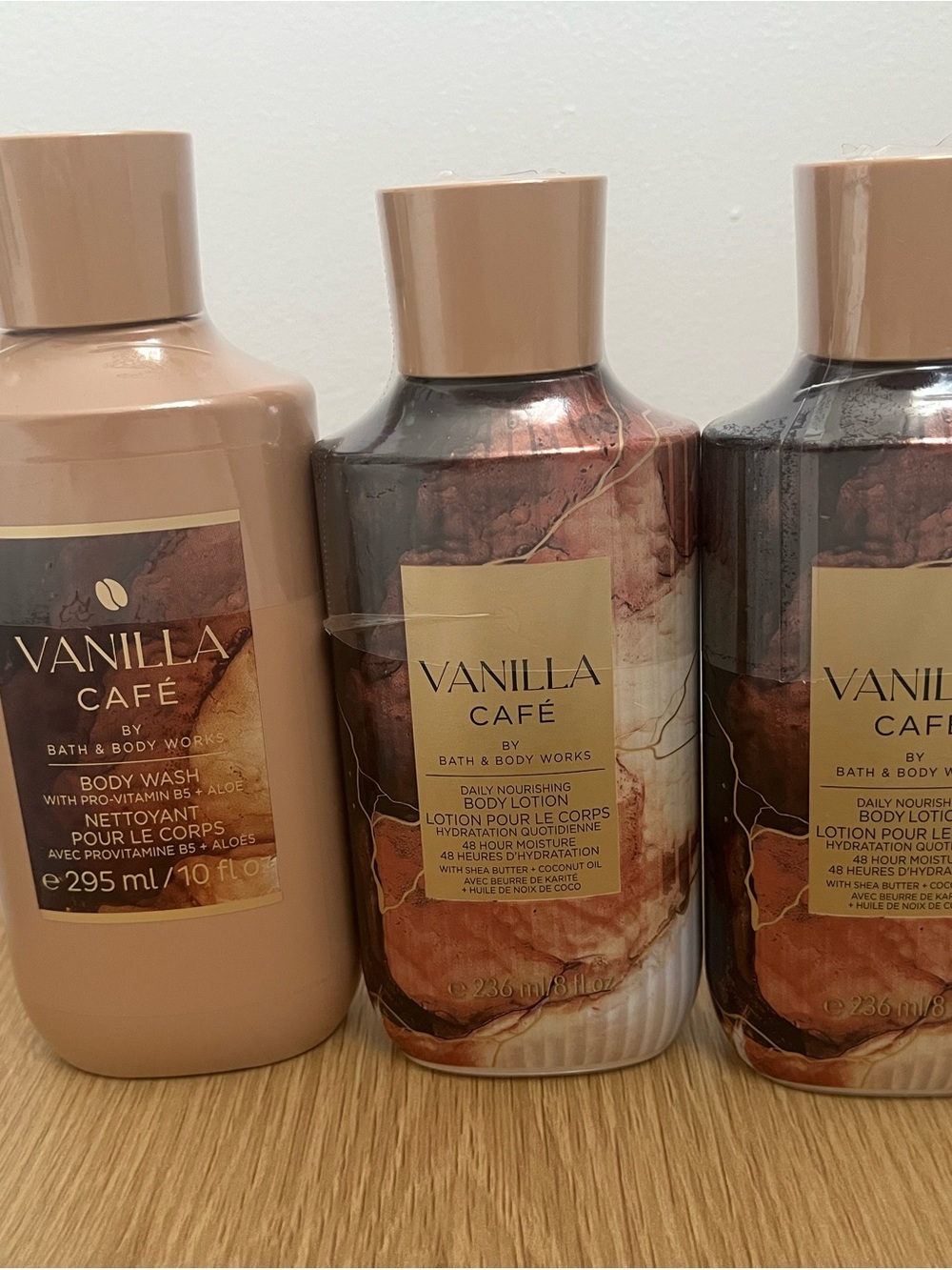 Bath & Body Works Vanilla Café Body Wash & Lotions